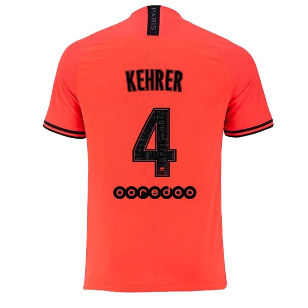 JORDAN Trikot Paris Saint Germain NO.4 Kehrer Auswarts 2019-20 Orange Fussballtrikots Günstig